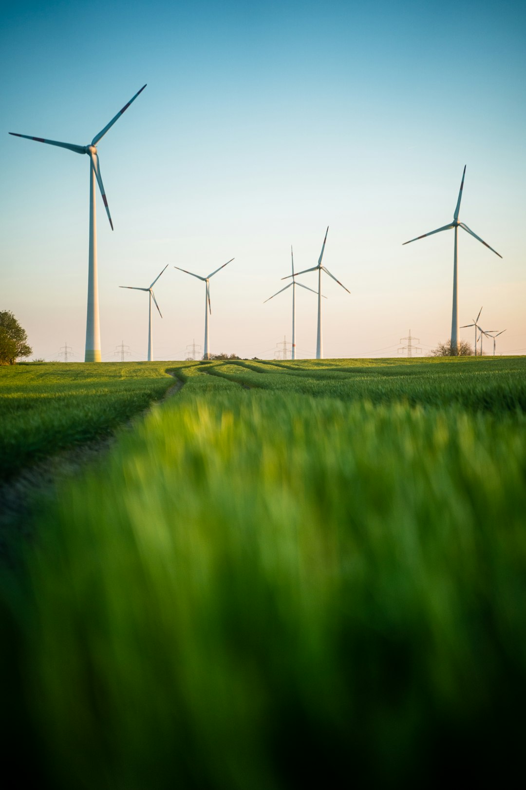 Polish landscape with renewable energy